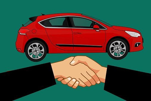 Illustration of client buying car insurance